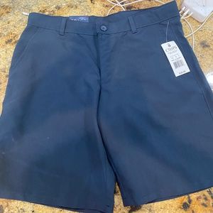 Chaps Navy Shorts Boys 16 Husky (flat front)